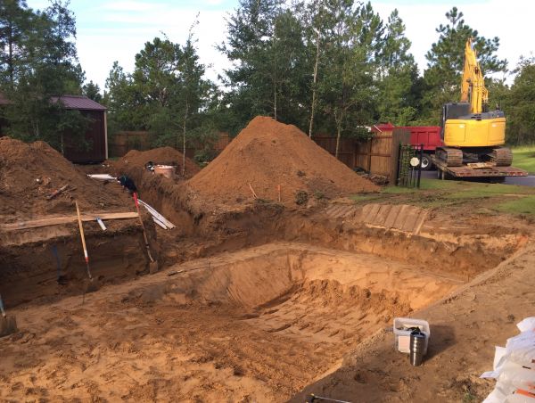 Pool Site Excavation in Fort Walton Beach